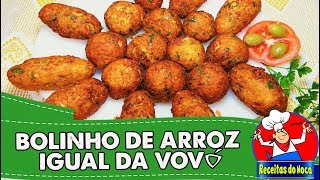 Como fazer BOLINHO DE ARROZ IGUAL DA VOVÓ [upl. by Berlyn]