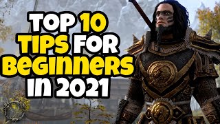 ESO Top 10 BEGINNER Tips to get Started in the Elder Scrolls Online in 2021 [upl. by Atcele729]