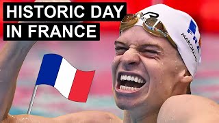 PARIS OLYMPIC SWIMMING DAY 2 FINALS RACE RECAP [upl. by Arihday]