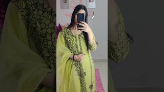 new Trending🔥beautiful designer suitPakistani suit hand worklong kurti viral shorts new reels [upl. by Garvey]