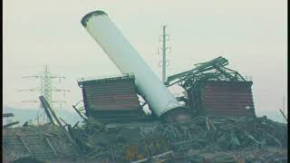 CILCO East Peoria Power Plant implosion November 11th  1995 [upl. by Pare]