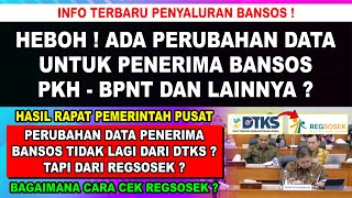 GAWAT❗ DATA PENERIMA BANSOS PKH BPNT BERUBAH DARI REGSOSEK BUKAN LAGI DTKS  APA ITU REGSOSEK [upl. by Amorita]