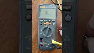 fluke 1587 problem reading resistance [upl. by Eldridge]