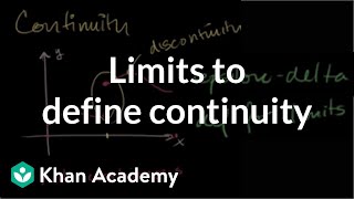 Limits to define continuity [upl. by Macdougall]