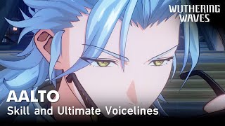 Aalto Skill and Ultimate Voice Lines in 4 Languages  Wuthering Waves [upl. by Onaicram]