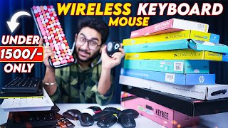 Bought 10 Best Selling Wireless Keyboard Mouse Combos Under Rs1500 [upl. by Ahsie826]