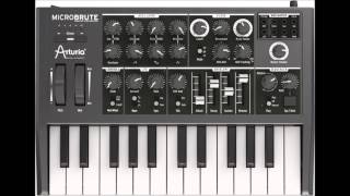 Arturia MicroBrute Fat Wobbling Sound Demo [upl. by Acissaj]