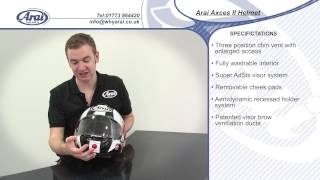 Arai Axces II Helmet Specification [upl. by Suivatna761]