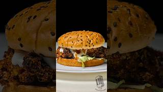 Air Fryer Crispy Chicken Zinger Burger ASMR chicken zingerburger asmr worldgreatasmr airfryer [upl. by Ahsiatal]