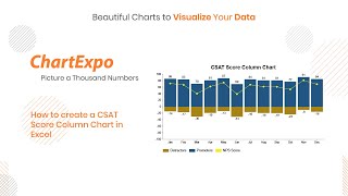 How to create a CSAT Score Column Chart in Excel  Customer Satisfaction Score  NPS  Excel Charts [upl. by Dias]