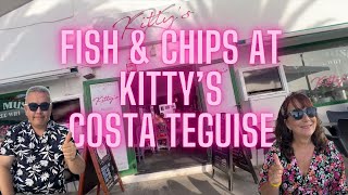 We ate fish and chips at Kittys Costa Teguise Lanzarote in September 2024 [upl. by Batruk666]