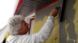 Cecchini Stucco Design  BASECOAT APPLICATION [upl. by Khan]