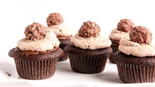 Ferrero Rocher Cupcake Recipe  Laura Vitale  Laura in the Kitchen Episode 952 [upl. by Eciralc]