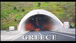 The Longest Tunnel T2 Tempe tunnels  Greece motorway Athens  Thessaloniki [upl. by Yob]