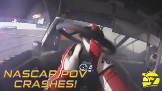 NASCARs Most Insane Helmet Cam First Person Crashes 3 [upl. by Ehtiaf]