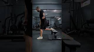 AGACHAMENTO BULGARO COM PESO CONTRALATERAL  Contralateral Bulgarian Split Squat [upl. by Nillok]