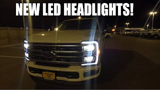 2023 Ford F250 Platinum at Night  Interior Exterior Drive [upl. by Kincaid]