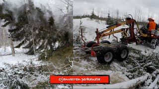 Ojanvarren perkausta Kranman T 1750 E Honda Foreman 500 [upl. by Ameekahs]