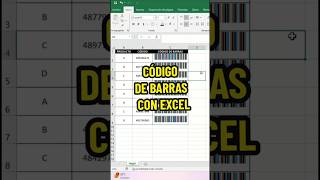 Aprende a crear un Código de Barras con Excelexcel exceltutorial exceltips exceltricks edunex [upl. by Larimore]