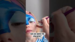 Stitch face painting for Halloween stitch liloandstitch facepaint facepainting shorts artist [upl. by Sidwell]