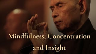 Mindfulness Concentration and Insight  Short Teaching by Thich Nhat Hanh [upl. by Raf]