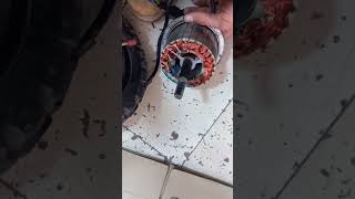 Electric scooter motor repair نامي بيرن اي فايبر 72 فولت 35ah 🔩⚡ [upl. by Avlis]