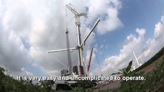 Gottwald AMK 1000 shorts Biggest Mobile Crane mobilecrane craneoperator [upl. by Enneiviv]