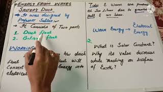 what is Salter Duck  wave energy to electricity  Chp04 Part1  Lec 5 [upl. by Goodard]