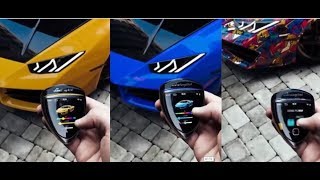 Lamborghini Color Changing With Key  Amazing Car [upl. by Adnilg]