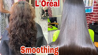 L’Oréal Hair Smoothing Straightening कैंसे करे HAIR SMOOTHING हिंदी में। Step by Step [upl. by Salomone]