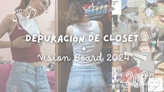 Depuración de closet  Vision Board 2024 [upl. by Scutt]