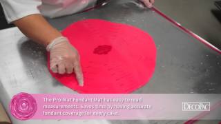 DecoTips Easy Fondant Rolling with the Pro Mat [upl. by Coady]