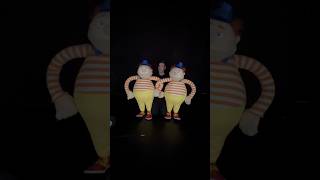 Behind the scenes with Tweedle Dee and Tweedle Dum puppets puppet puppetry puppets puppetmaker [upl. by Anikes]