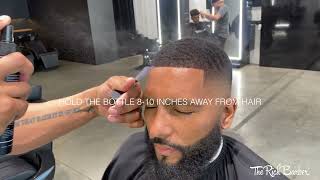 How to Use NHance Hair Fiber Hold Spray  The Rich Barber [upl. by Litt358]