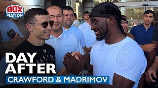 quotWe Will Do It Againquot  Terence Crawford amp Israil Madrimov Meet [upl. by Ymmaj]