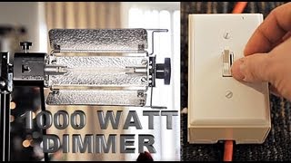 DIY light Dimmer for video 1000 Watt  WITH EPIC FAIL [upl. by Ahsratan]