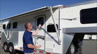 How to operate an awning on your trailer or RV [upl. by Beitch643]