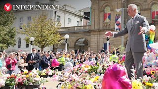 King Charles meets first responders of Southport knife attack [upl. by Shewchuk]