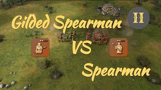 Gilded Spearman vs Spearman in Feudal [upl. by Okoyik457]