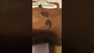 Semicolon Tattoo [upl. by Atteuqnas]