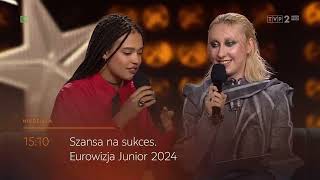 SZANSA NA SUKCES JUNIOR EUROVISION 2024  zwiastun 2 półfinału 15092024 [upl. by Ahsertal]