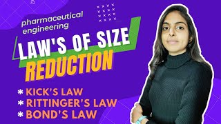 laws of size reduction part 3  unit 1  pharmaceutical engineering  size reduction  bPharma [upl. by Ennairol294]