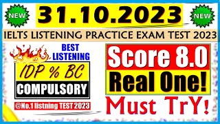 IELTS LISTENING PRACTICE TEST 2023 WITH ANSWERS  31102023 [upl. by Esile]