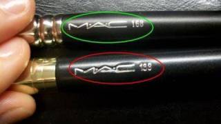 FAKE MAC Cosmetics How to Spot Fake MAC Brushes In Depth Comparison to Real MAC [upl. by Direj]