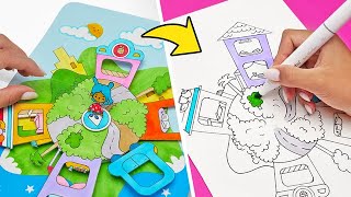 How To Make Paper World Based On Toca Boca Game [upl. by Ayyidas]