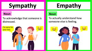 SYMPATHY vs EMPATHY 🤔  Whats the difference  Learn with examples [upl. by Marduk]