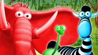 Gazoon  Colorful Animals In The Jungle  Jungle Book Stories  Funny Animal Cartoons For Kids [upl. by Elleinad]