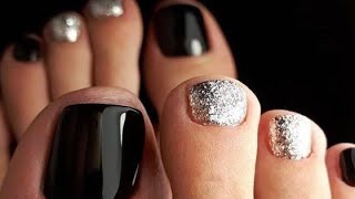 Mesmerising designs collection of toe nails pedicure coloursLatest pedicure feet nails 💅✨nailpaint [upl. by Yatnuahc983]