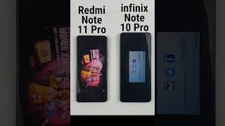 Redmi Note 11 Pro vs infinix Note 10 Pro PUBG TEST G96 vs G95 PUBG MOBILE TEST [upl. by Adnuhsor311]