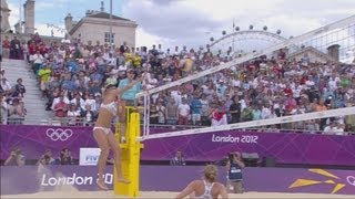 Womens Beach Volleyball Preliminary Round  CZE v AUT  London 2012 Olympics [upl. by Nowahs]